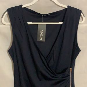 FINEJO Navy Blue Dress, Size L NWT MAKE AN OFFER!!!